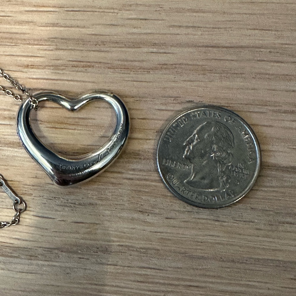 Tiffany & Co. Elsa Peretti Open Heart Necklace – Sterling Silver - Picture 6 of 11